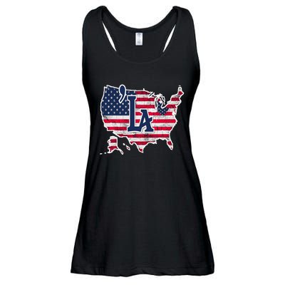 Comma La 2024 President Kamala Harris Ladies Essential Flowy Tank