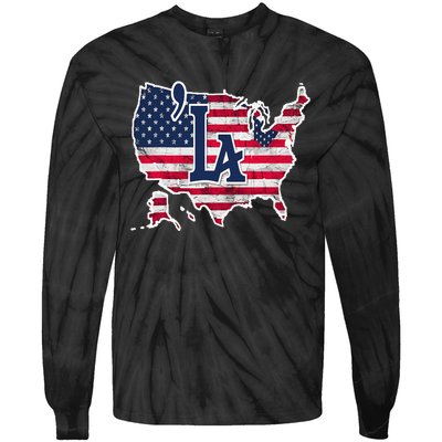 Comma La 2024 President Kamala Harris Tie-Dye Long Sleeve Shirt