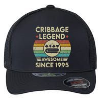 Cribbage Legend 27 Years Old Awesome Since 1995 Cribbage Flexfit Unipanel Trucker Cap