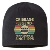 Cribbage Legend 27 Years Old Awesome Since 1995 Cribbage Sustainable Beanie