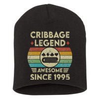 Cribbage Legend 27 Years Old Awesome Since 1995 Cribbage Short Acrylic Beanie