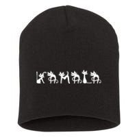 Comma La 2024 Kamala Cat Cute Cat Shaped Font Letters Subtle Comma La Short Acrylic Beanie