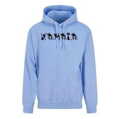 Comma La 2024 Kamala Cat Cute Cat Shaped Font Letters Subtle Comma La Unisex Surf Hoodie