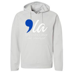 Comma La 2024 My Values Have Not Changed Performance Fleece Hoodie