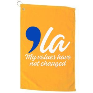 Comma La 2024 My Values Have Not Changed Platinum Collection Golf Towel