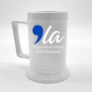 Comma La 2024 My Values Have Not Changed Beer Stein