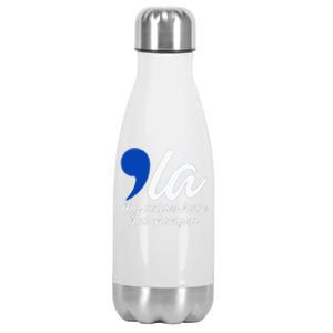 Comma La 2024 My Values Have Not Changed Stainless Steel Insulated Water Bottle