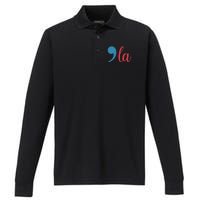 Comma La 2024 Funny Performance Long Sleeve Polo