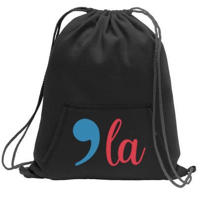 Comma La 2024 Funny Sweatshirt Cinch Pack Bag