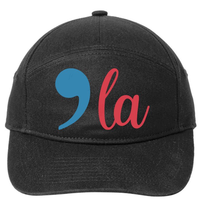 Comma La 2024 Funny 7-Panel Snapback Hat