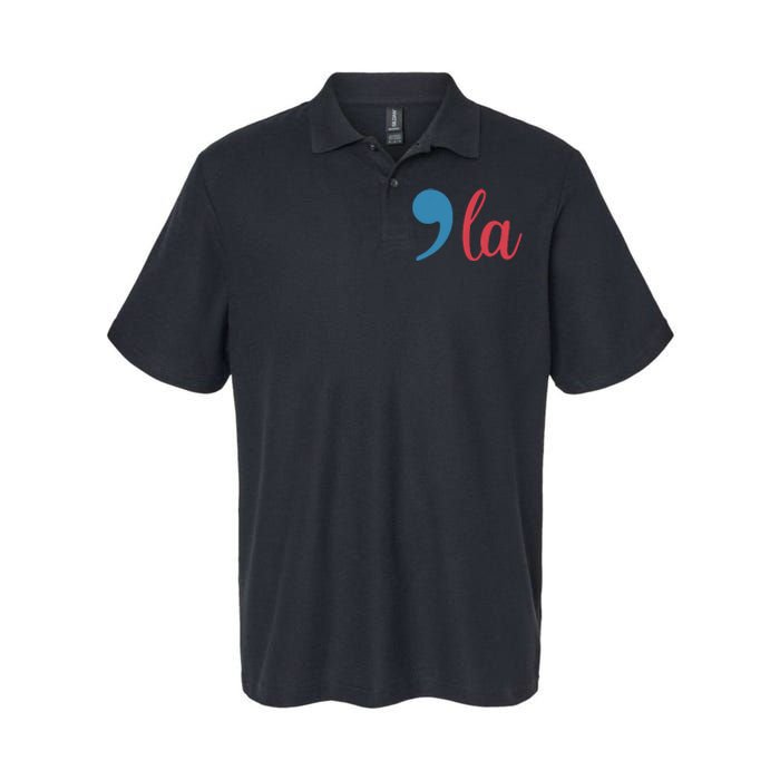 Comma La 2024 Funny Softstyle Adult Sport Polo