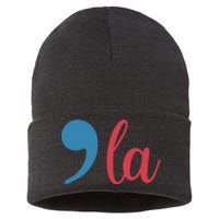 Comma La 2024 Funny Sustainable Knit Beanie