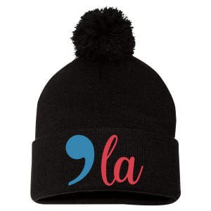 Comma La 2024 Funny Pom Pom 12in Knit Beanie