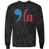 Comma La 2024 Funny Tie-Dye Long Sleeve Shirt