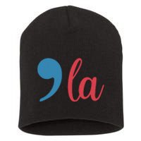 Comma La 2024 Funny Short Acrylic Beanie