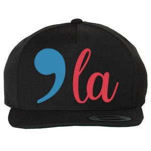 Comma La 2024 Funny Wool Snapback Cap