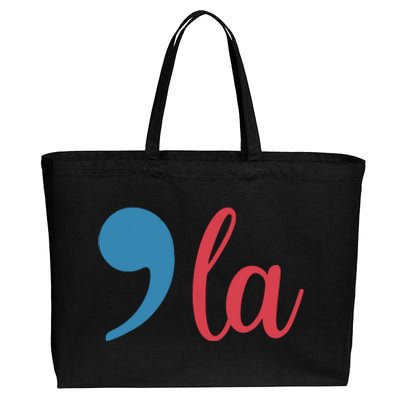 Comma La 2024 Funny Cotton Canvas Jumbo Tote