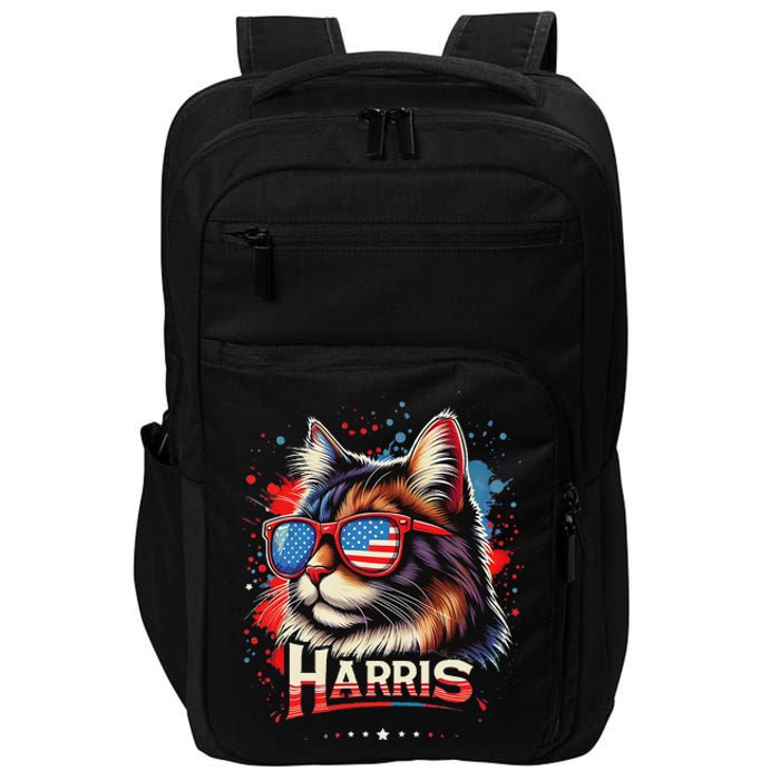 Cat Ladies 2024 Kamala Harris The Presidential Campaign Impact Tech Backpack