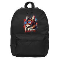 Cat Ladies 2024 Kamala Harris The Presidential Campaign 16 in Basic Backpack