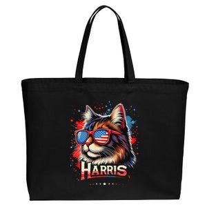 Cat Ladies 2024 Kamala Harris The Presidential Campaign Cotton Canvas Jumbo Tote