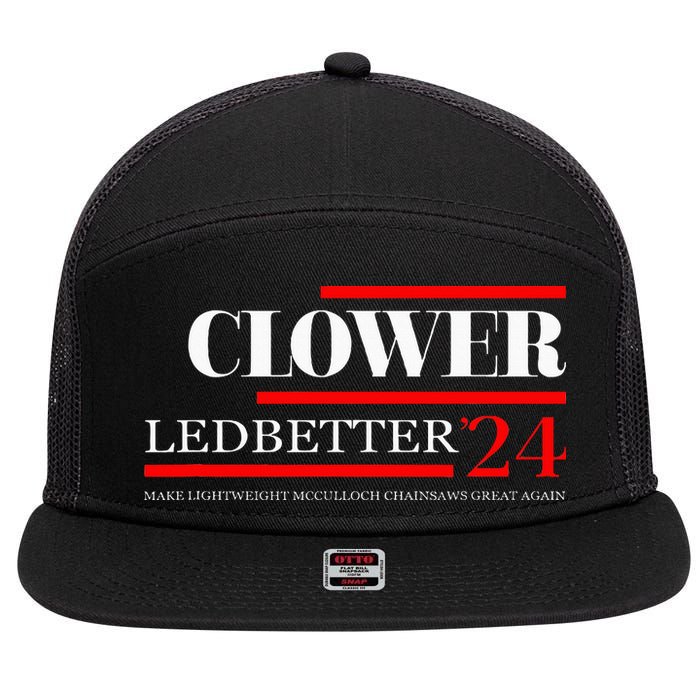 Clower Ledbetter 2024 Make Great Again 7 Panel Mesh Trucker Snapback Hat