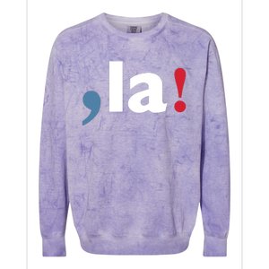 Comma + La 2024 Kamala Harris Colorblast Crewneck Sweatshirt