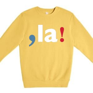 Comma + La 2024 Kamala Harris Premium Crewneck Sweatshirt