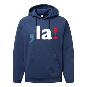 Comma + La 2024 Kamala Harris Performance Fleece Hoodie