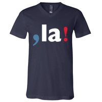 Comma + La 2024 Kamala Harris V-Neck T-Shirt