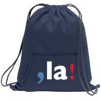 Comma + La 2024 Kamala Harris Sweatshirt Cinch Pack Bag