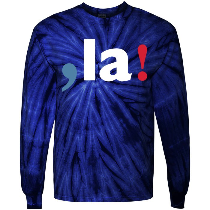 Comma + La 2024 Kamala Harris Tie-Dye Long Sleeve Shirt