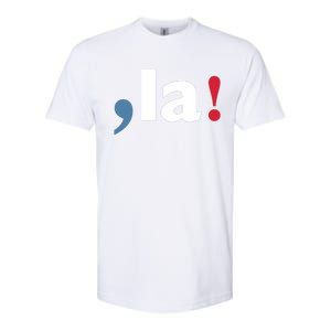 Comma + La 2024 Kamala Harris Softstyle CVC T-Shirt