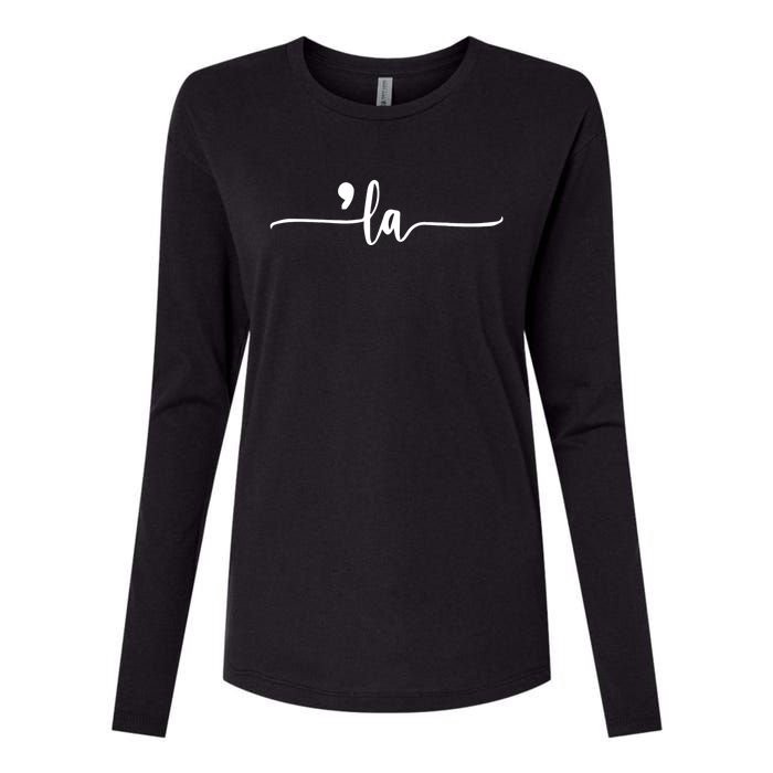 Coma La 2024 Womens Cotton Relaxed Long Sleeve T-Shirt