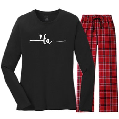 Coma La 2024 Women's Long Sleeve Flannel Pajama Set 