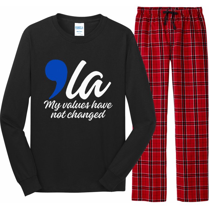 Comma La 2024 My Values Have Not Changed Funny Long Sleeve Pajama Set