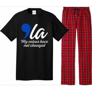 Comma La 2024 My Values Have Not Changed Funny Pajama Set