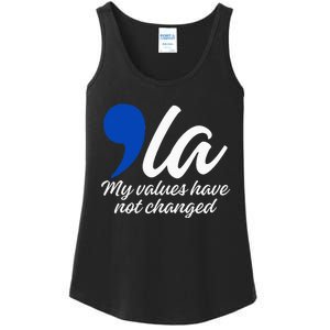 Comma La 2024 My Values Have Not Changed Funny Ladies Essential Tank