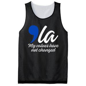 Comma La 2024 My Values Have Not Changed Funny Mesh Reversible Basketball Jersey Tank