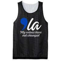 Comma La 2024 My Values Have Not Changed Funny Mesh Reversible Basketball Jersey Tank