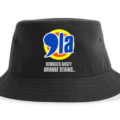 Comma La 2024 Funny Orange Trump Sustainable Bucket Hat