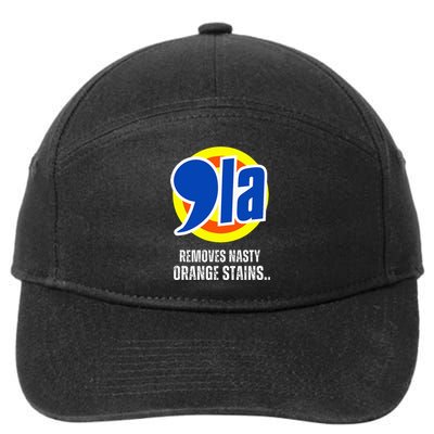 Comma La 2024 Funny Orange Trump 7-Panel Snapback Hat