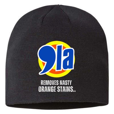 Comma La 2024 Funny Orange Trump Sustainable Beanie