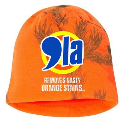 Comma La 2024 Funny Orange Trump Kati - Camo Knit Beanie