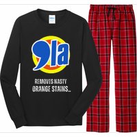 Comma La 2024 Funny Orange Trump Long Sleeve Pajama Set