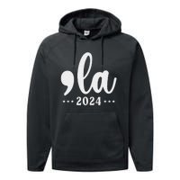 Comma La 24 Kamala Harris Madam President Performance Fleece Hoodie