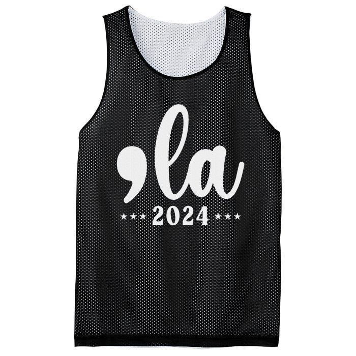 Comma La 24 Kamala Harris Madam President Mesh Reversible Basketball Jersey Tank