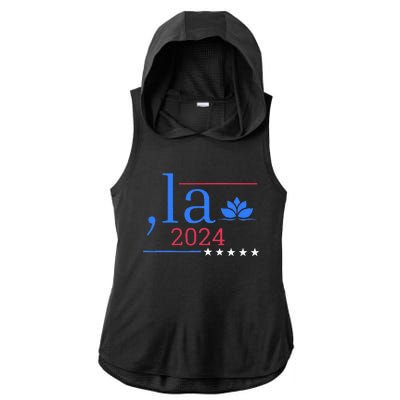 Comma La 2024 Ladies PosiCharge Tri-Blend Wicking Draft Hoodie Tank