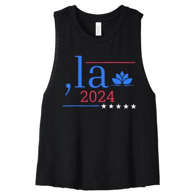 Comma La 2024 Women's Racerback Cropped Tank