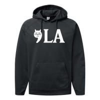 Comma La 2024 President Cat Ladies For Kamala Harris 2024 Performance Fleece Hoodie