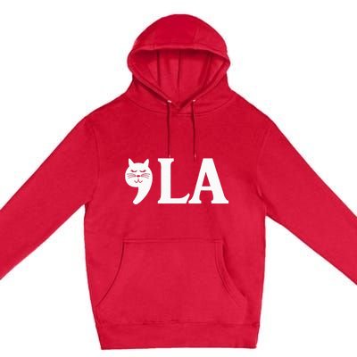 Comma La 2024 President Cat Ladies For Kamala Harris 2024 Premium Pullover Hoodie